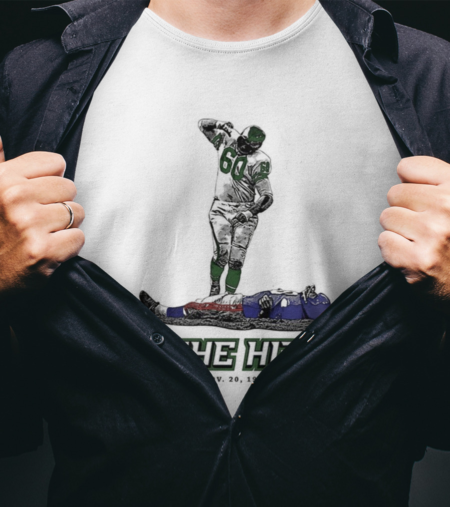 Chuck Bednarik Vs Frank Gifford The Hit Nov 20 1960 T-Shirt