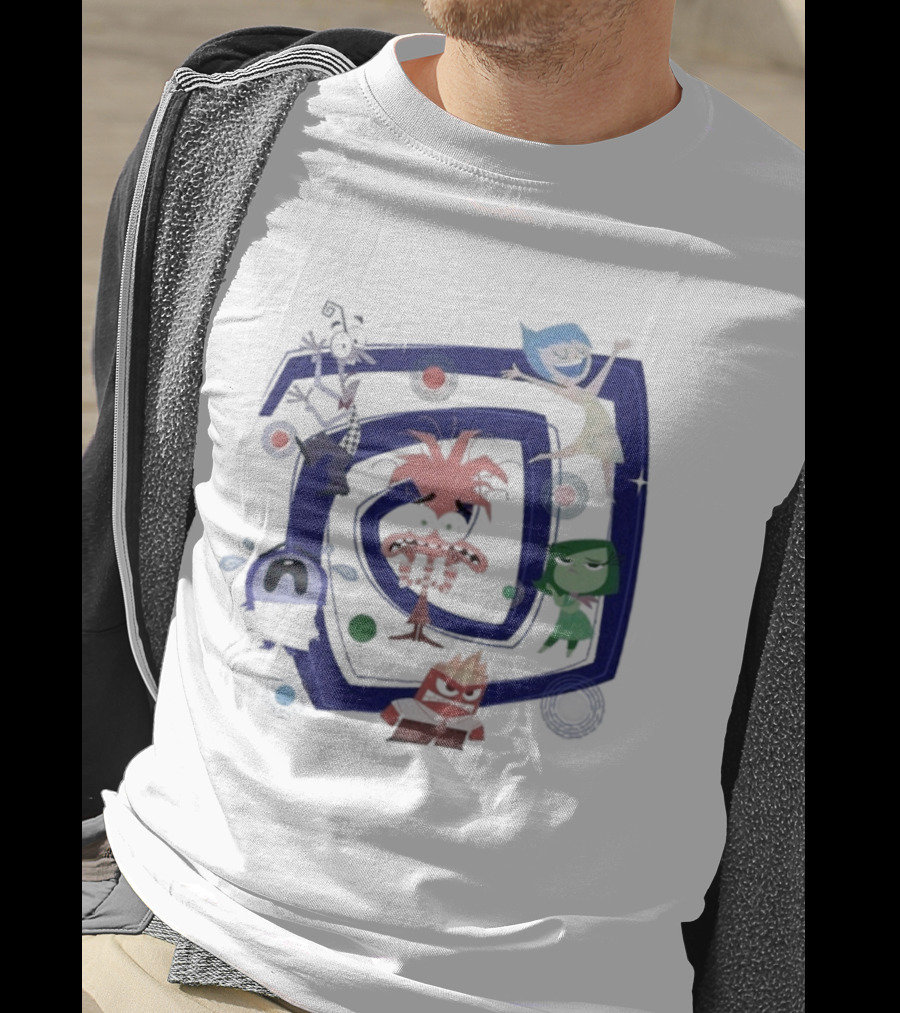 Inside Out 2 Joy Sadness Disgust Anger Fear Spiral Emotions T-Shirt