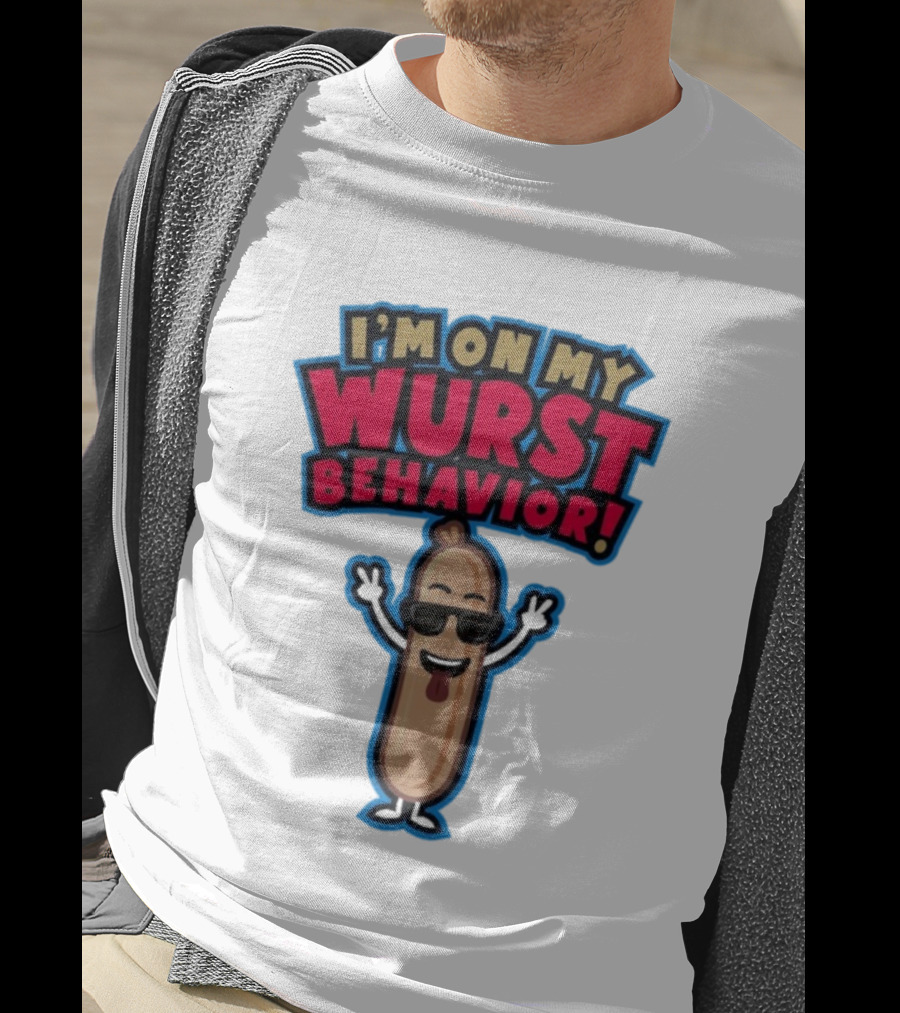 Jonas Brothers I'm On My Wurst Behavior Sausage Sunglasses Fun T-Shirt