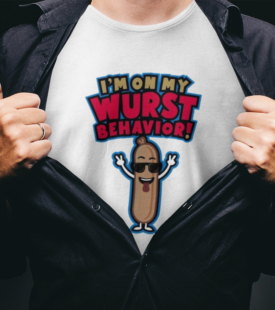 Jonas Brothers I'm On My Wurst Behavior Sausage Sunglasses Fun T-Shirt