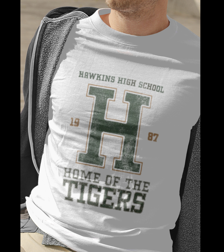 Hawkins High School Home Of The Tigers 1987 Stranger Things T-Shirt
