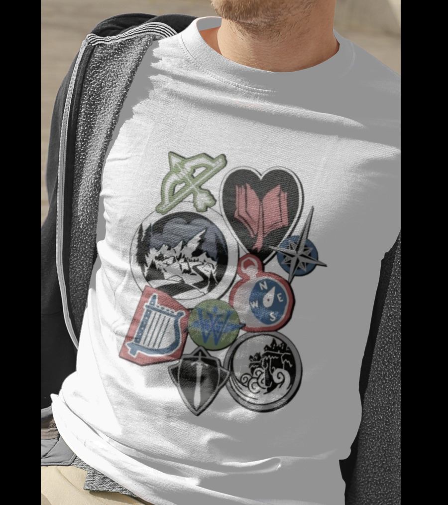 The Wingfeather Saga Shield Bow Lyre Symbols And Icons Collection T-Shirt