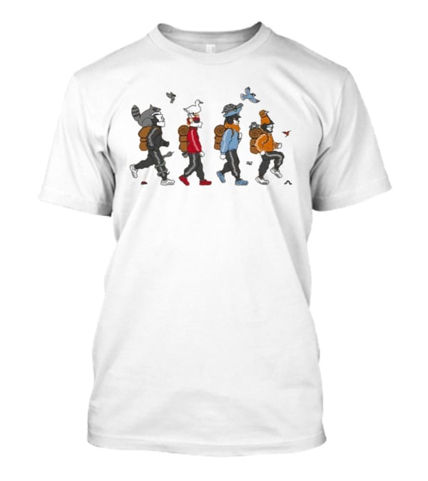 TWRP Critters Marching Raccoon Adventure Journey T-Shirt