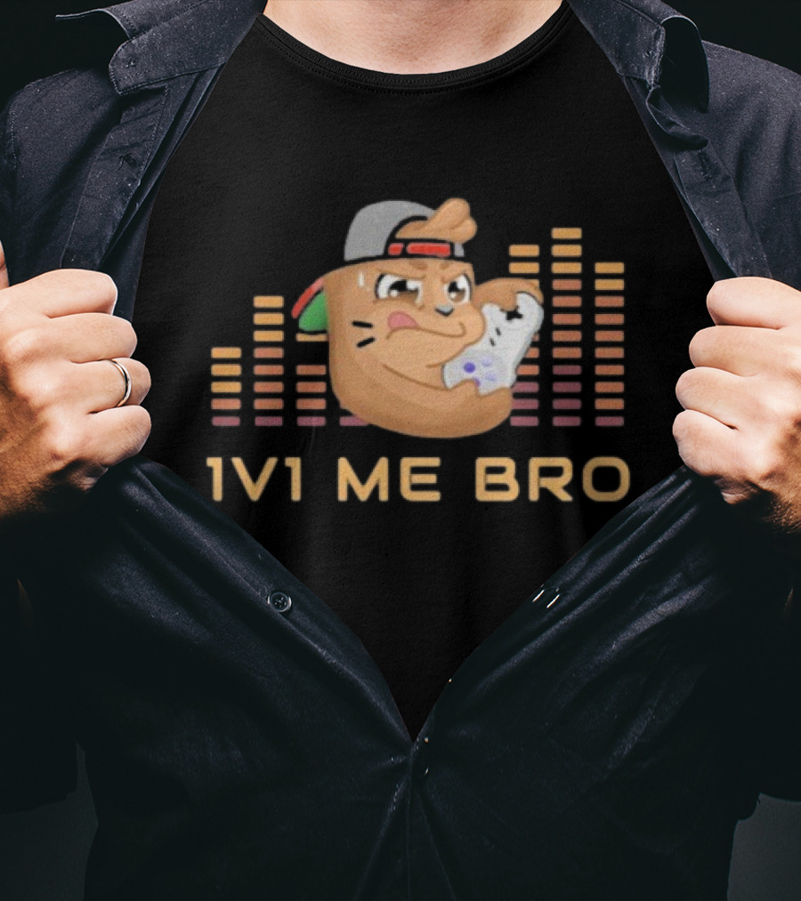 ``` Chambo 1V1 Me Bro Gaming Challenge With Angry Controller Snack ``` T-Shirt