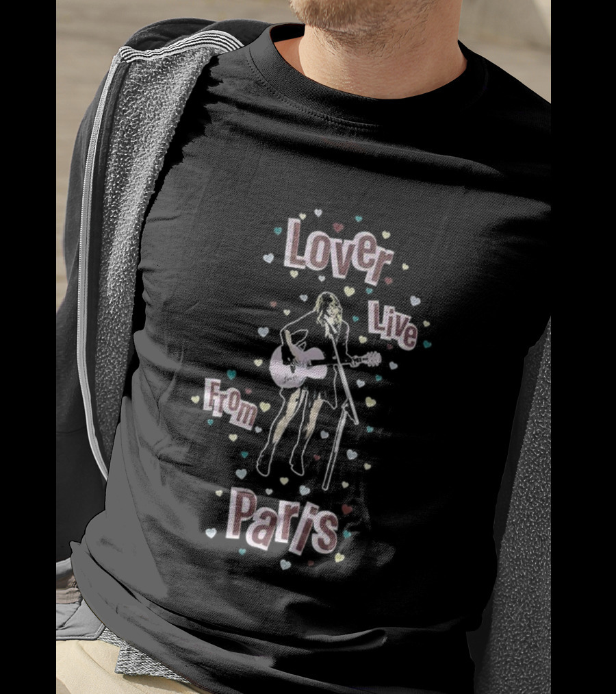 Lover Live From Paris 2025 Hearts T-Shirt
