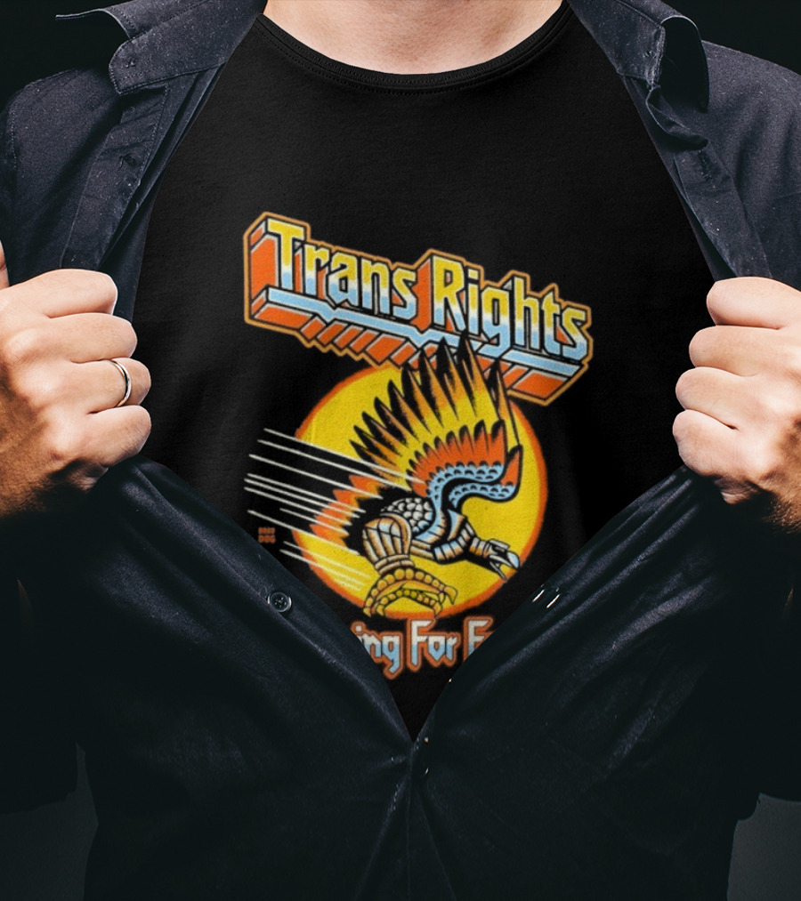 Trans Rights Screaming For Equality Phoenix Wings Empowerment T-Shirt