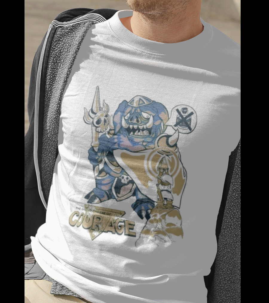 4thgeary Grilled Cheese Of Courage Warrior In Armor With Spear T-Shirt