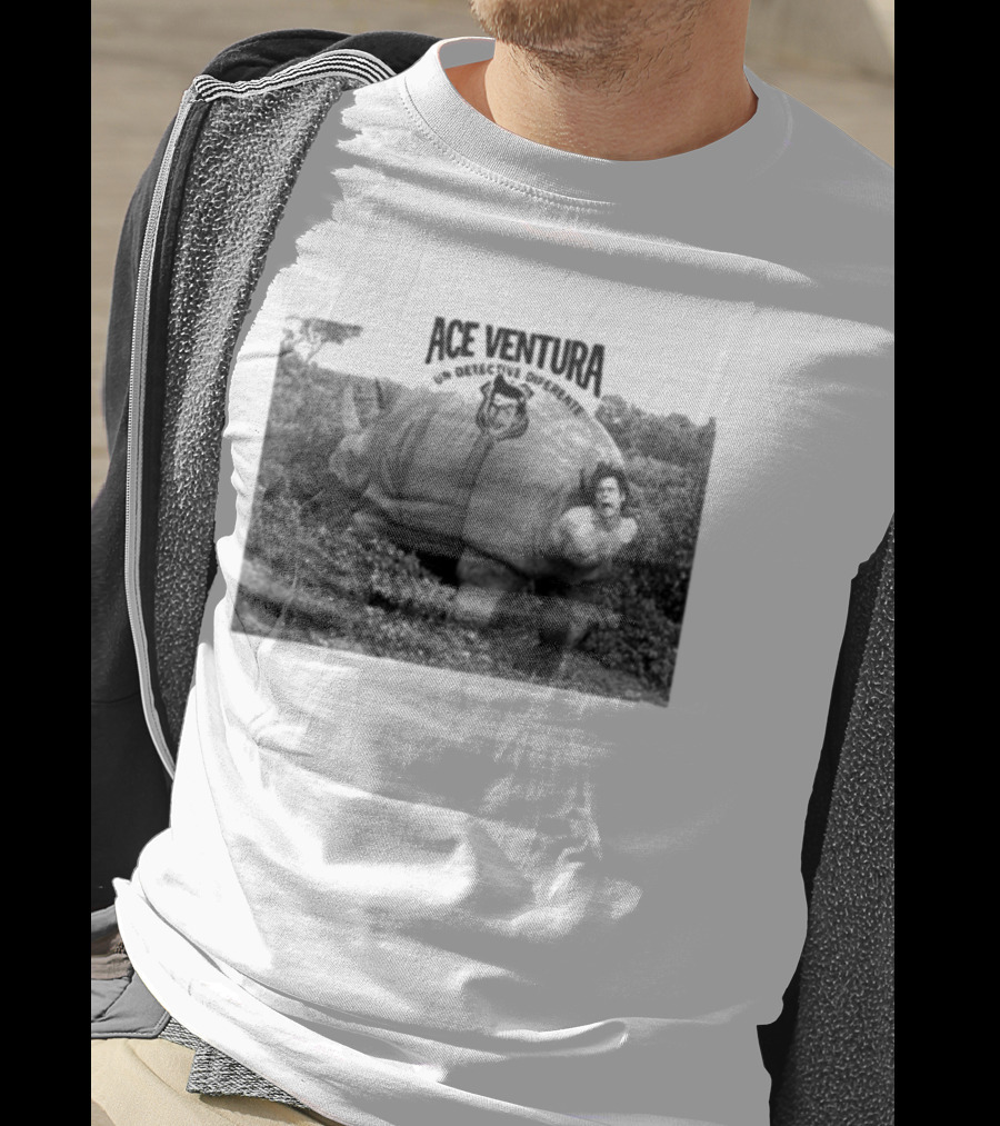 Ace Ventura Un Detective Diferente Rhino Escape Scene T-Shirt