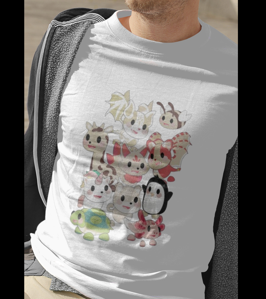 Adopt Me Pastel Pals Cute Animal Characters Collection For Fun Play And Creativity T-Shirt