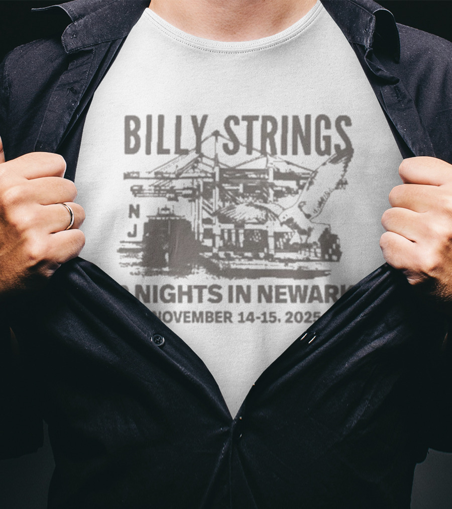 Billy Strings Prudential Center NJ November 14-15 2025 Two Nights In Newark T-Shirt
