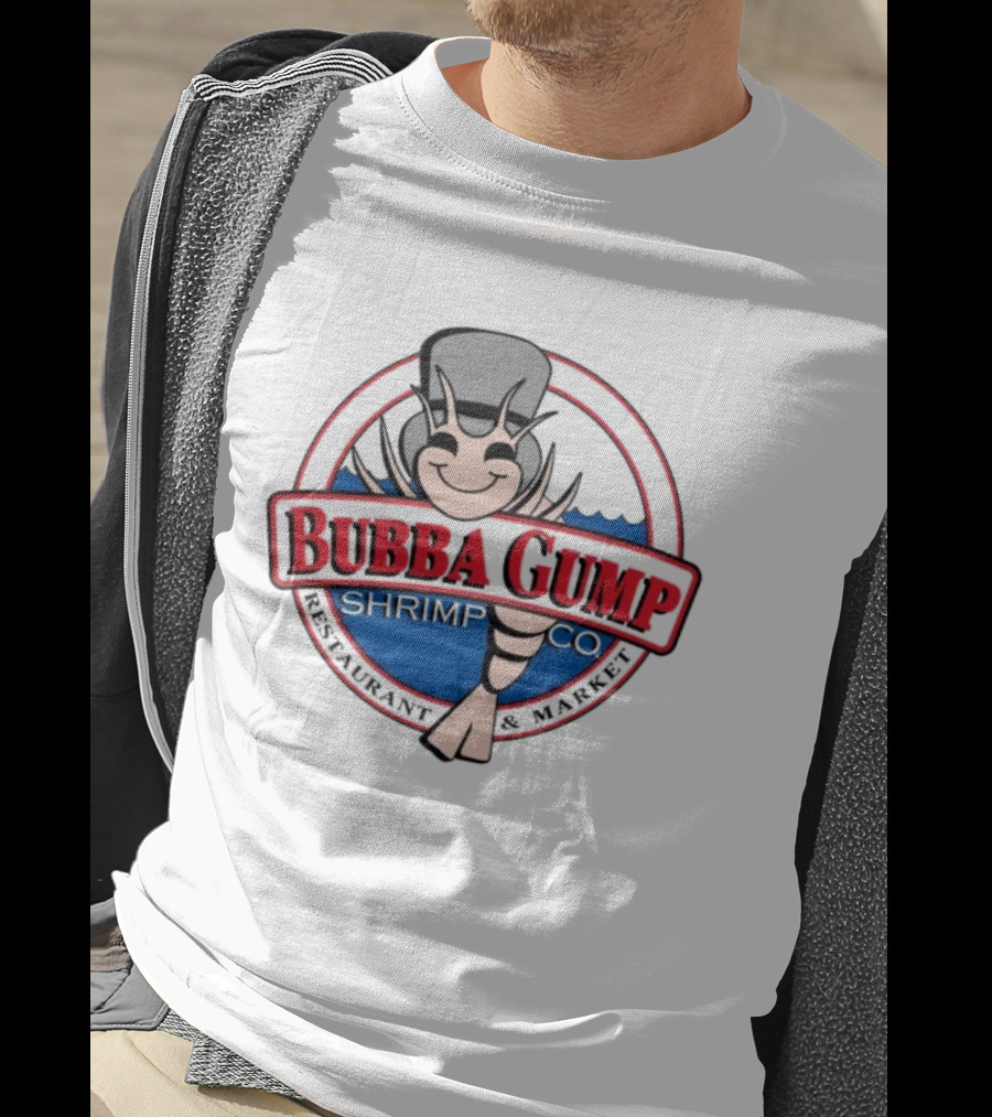 Bubba Gump Shrimp Co Happy Shrimp Iconic Symbol T-Shirt