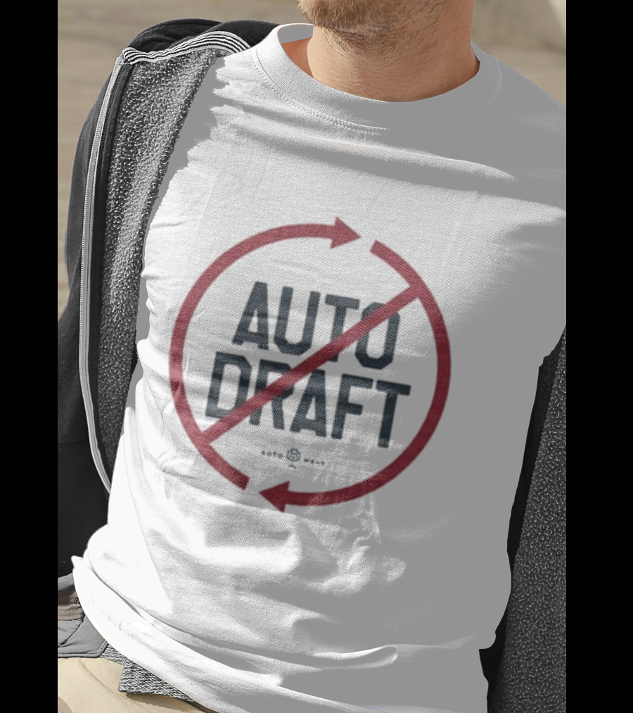 Auto Draft No Circle Arrows Fantasy Sports Fandom T-Shirt