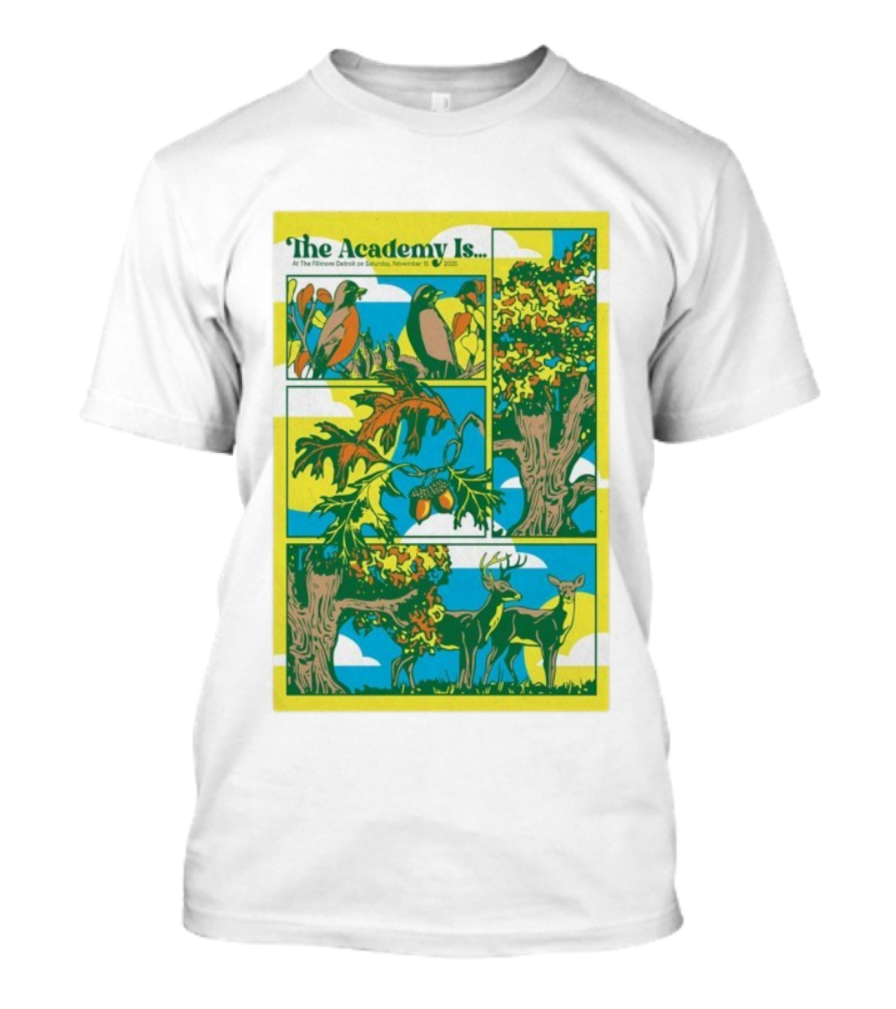 The Academy Is Florence Detroit November 15 2025 Wildlife Forest Scene T-Shirt