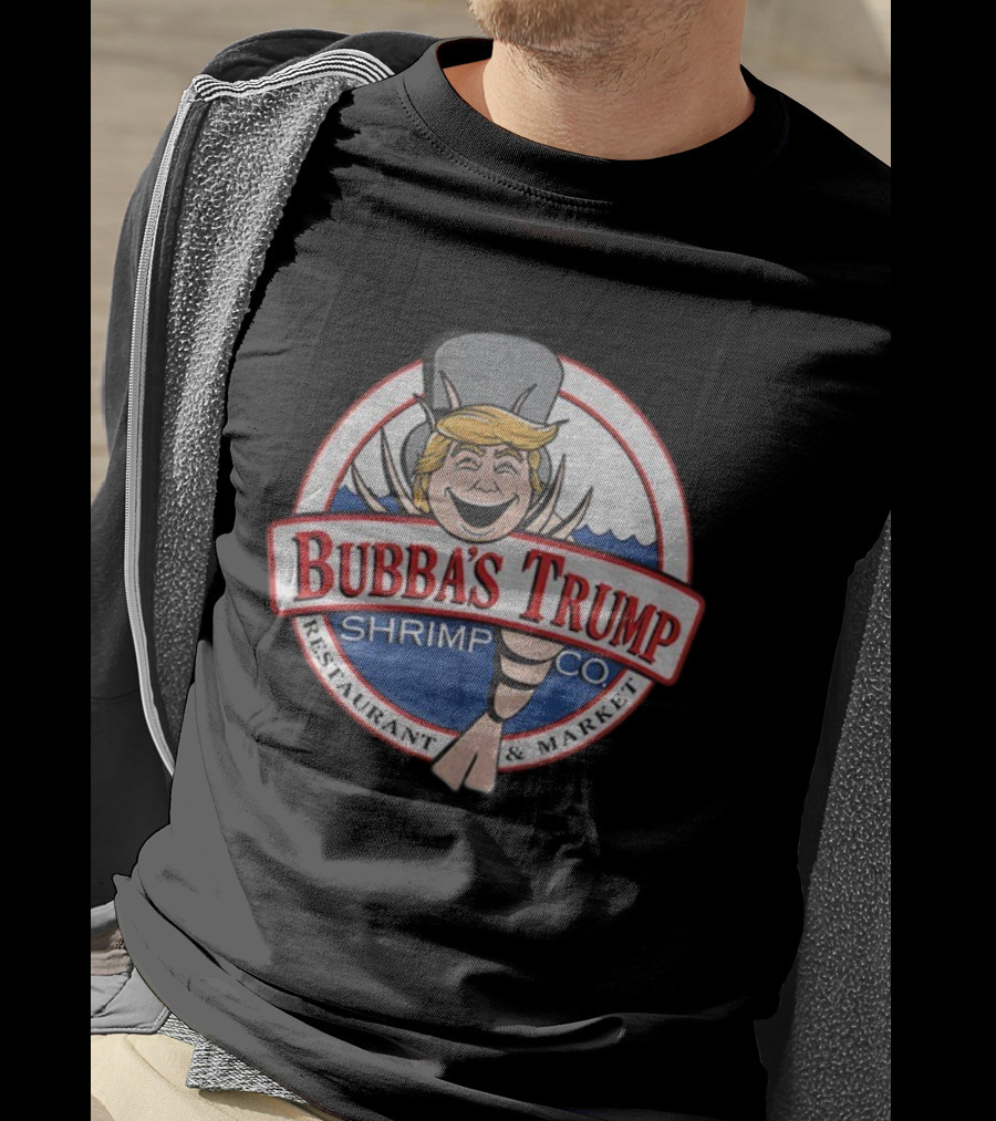 Bubba’s Trump Shrimp Co Restaurant Market Logo T-Shirt