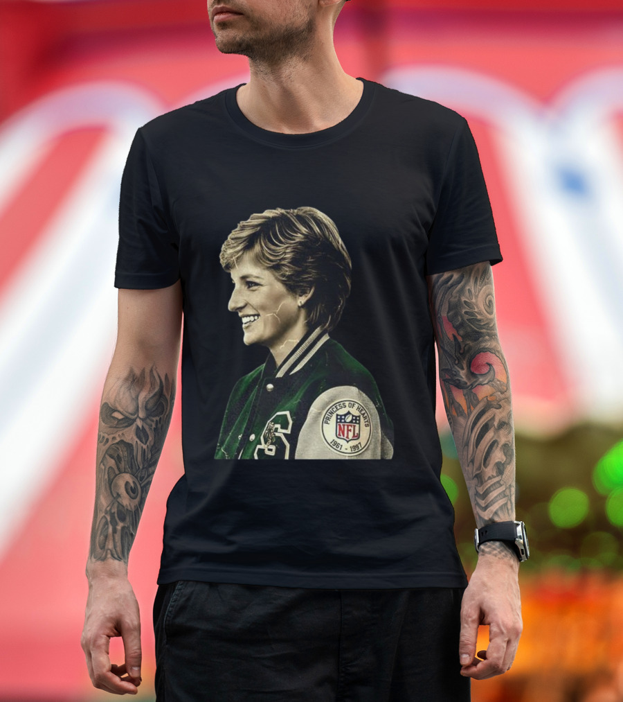 Diana Princess Of Hearts 1961-1997 NFL Philadelphia Eagles T-Shirt