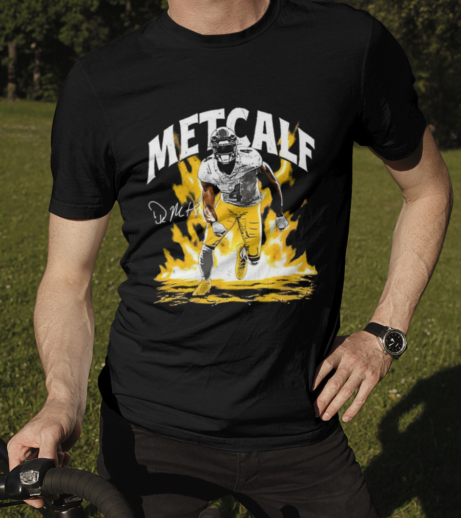 DK Metcalf Steelers Football Aura 04 Signature T-Shirt
