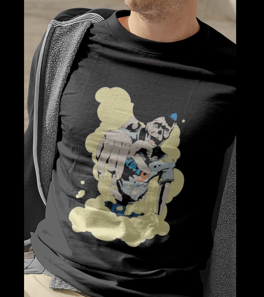 Zombie Apocalypse Glock9 Graphic Smashing Through Smoke T-Shirt