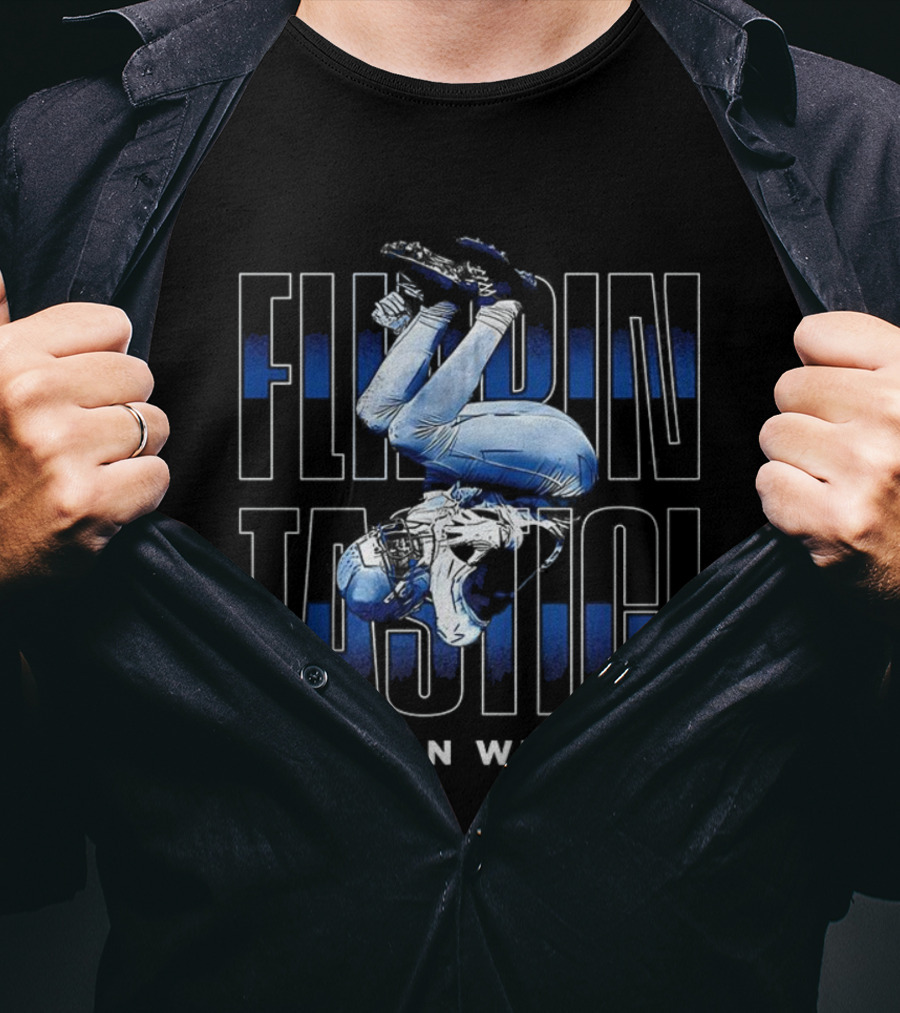 Flippintastic Jameson Williams Detroit Lions T-Shirt