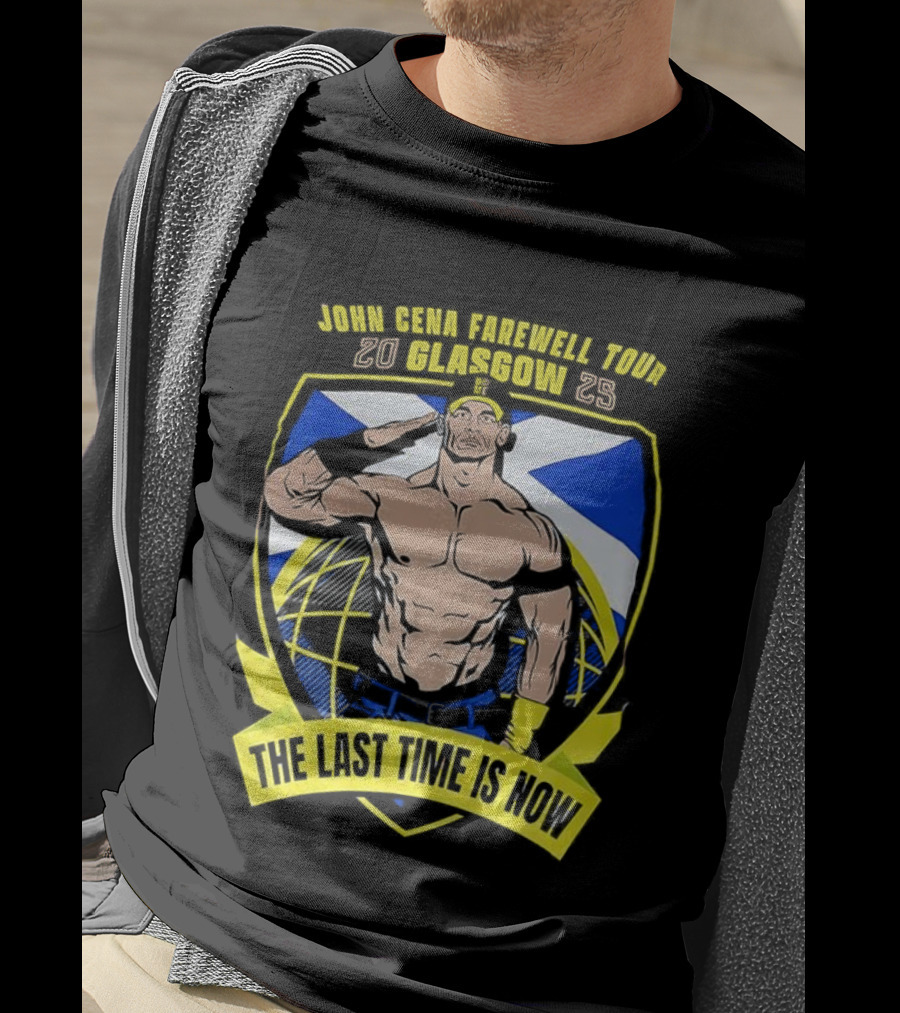 John Cena Farewell Tour Glasgow 2025 The Last Time Is Now T-Shirt