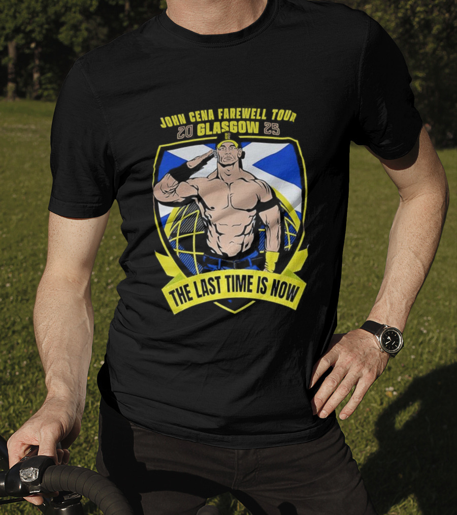 John Cena Farewell Tour Glasgow 2025 The Last Time Is Now T-Shirt