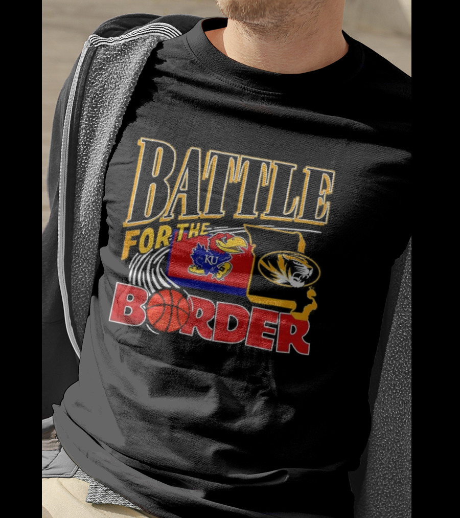 Battle For The Border KU Jayhawks Vs Mizzou Tigers T-Shirt