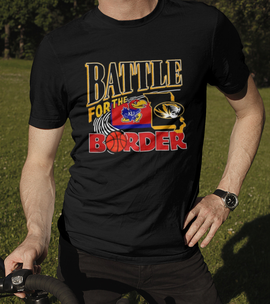 Battle For The Border KU Jayhawks Vs Mizzou Tigers T-Shirt