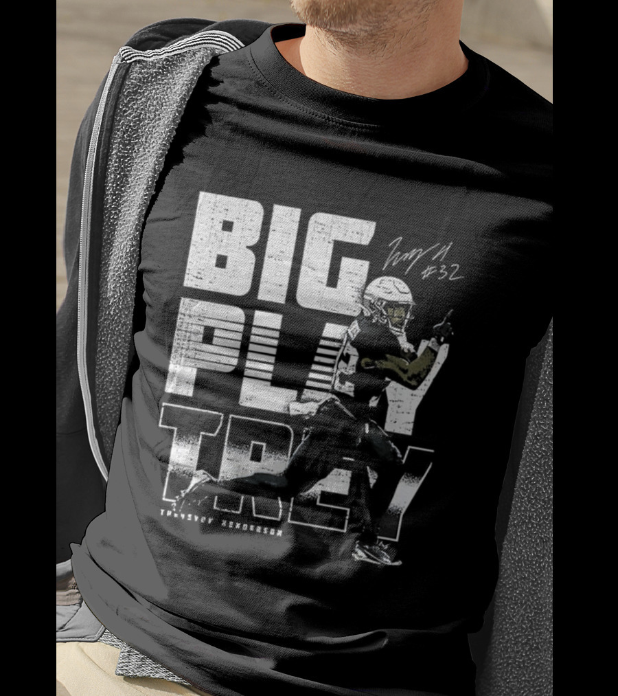 Big Play Trey TreVeyon Henderson Signature Retro Football T-Shirt