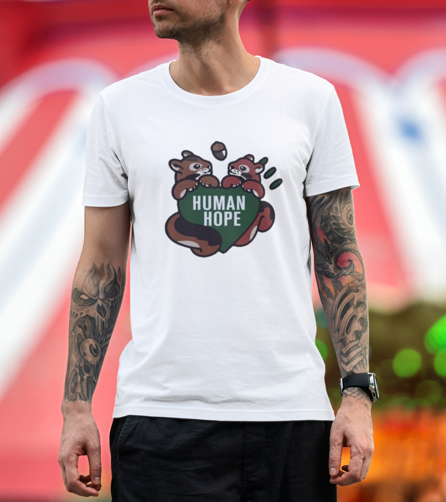 J-Hope Human Hope Squirrel Duo With Acorn And Heart T-Shirt