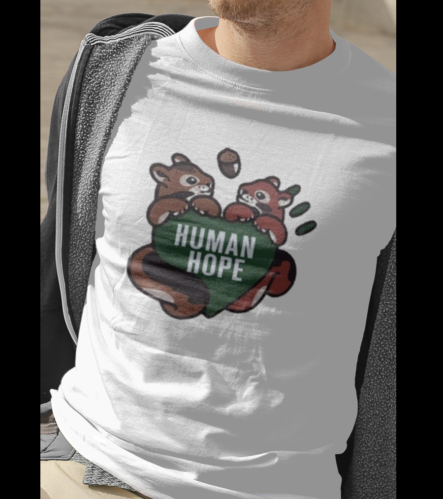 J-Hope Human Hope Squirrel Duo With Acorn And Heart T-Shirt