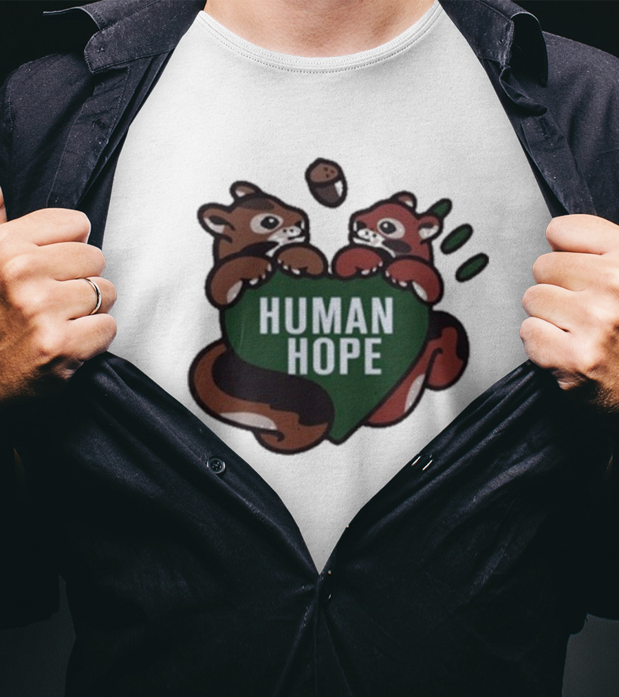 J-Hope Human Hope Squirrel Duo With Acorn And Heart T-Shirt