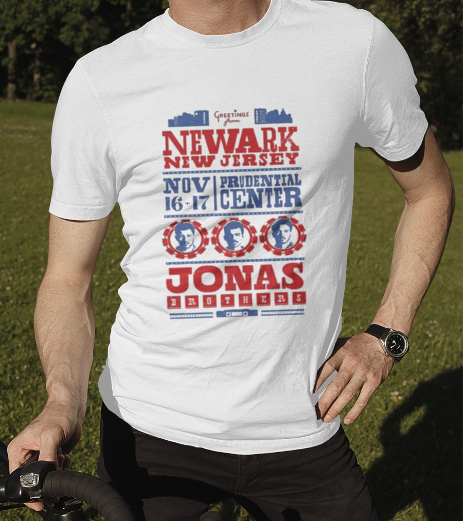 Jonas Brothers Newark Prudential Center Nov 16-17 2025 T-Shirt