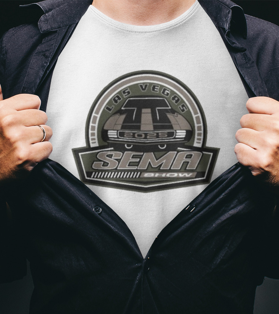 SEMA Show Las Vegas 2025 Car Badge T-Shirt