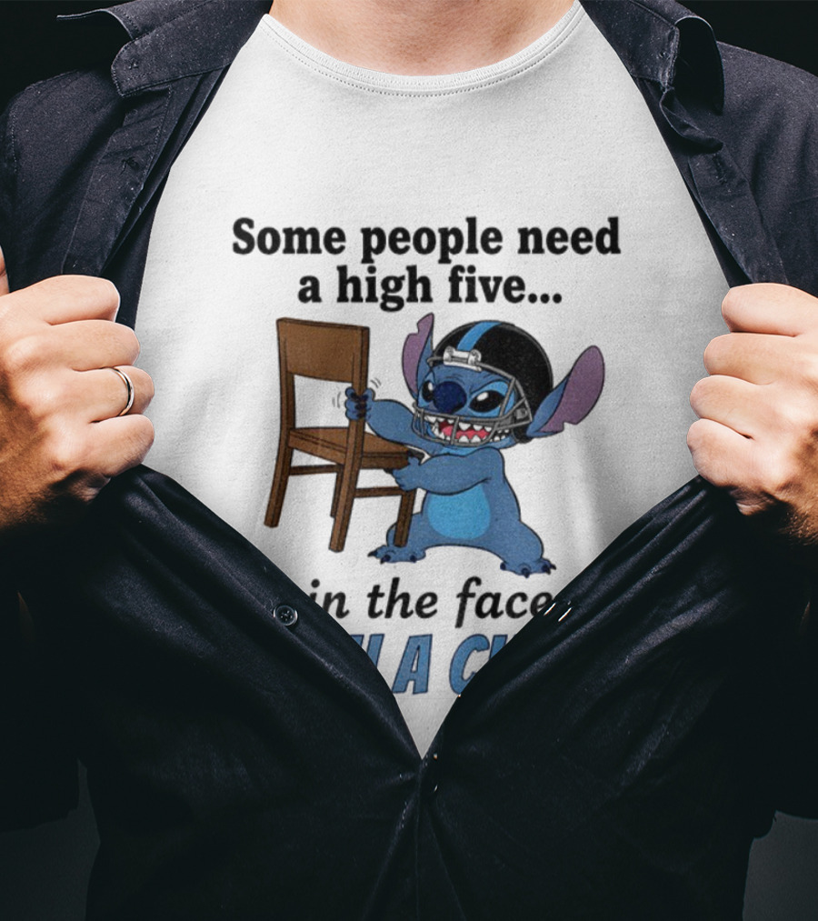 Stitch Some People Need A High Five In The Face With A Chair T-Shirt