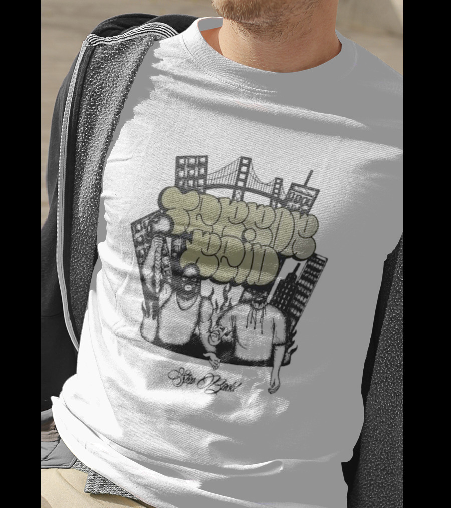 Terror Reid Step Back Graffiti Urban Street Art Bridge City Elements T-Shirt