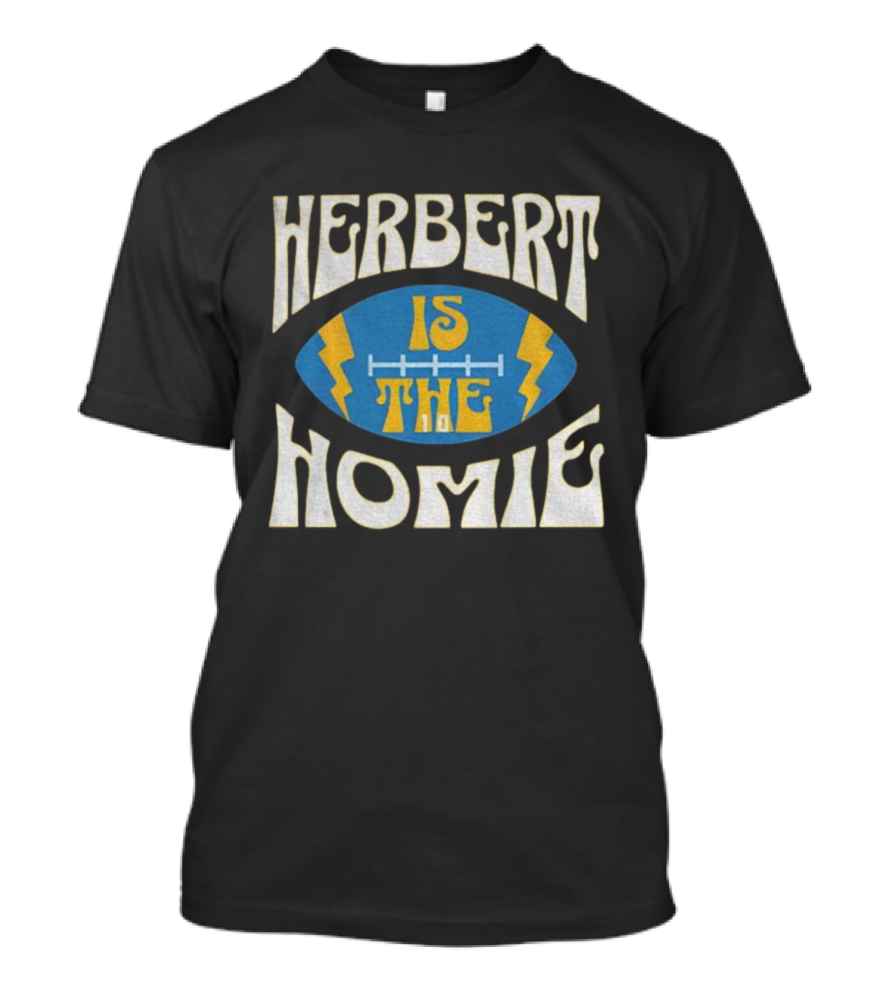 Herbert Is The Homie Los Angeles Chargers Football Justin Herbert Lightning Bolt T-Shirt