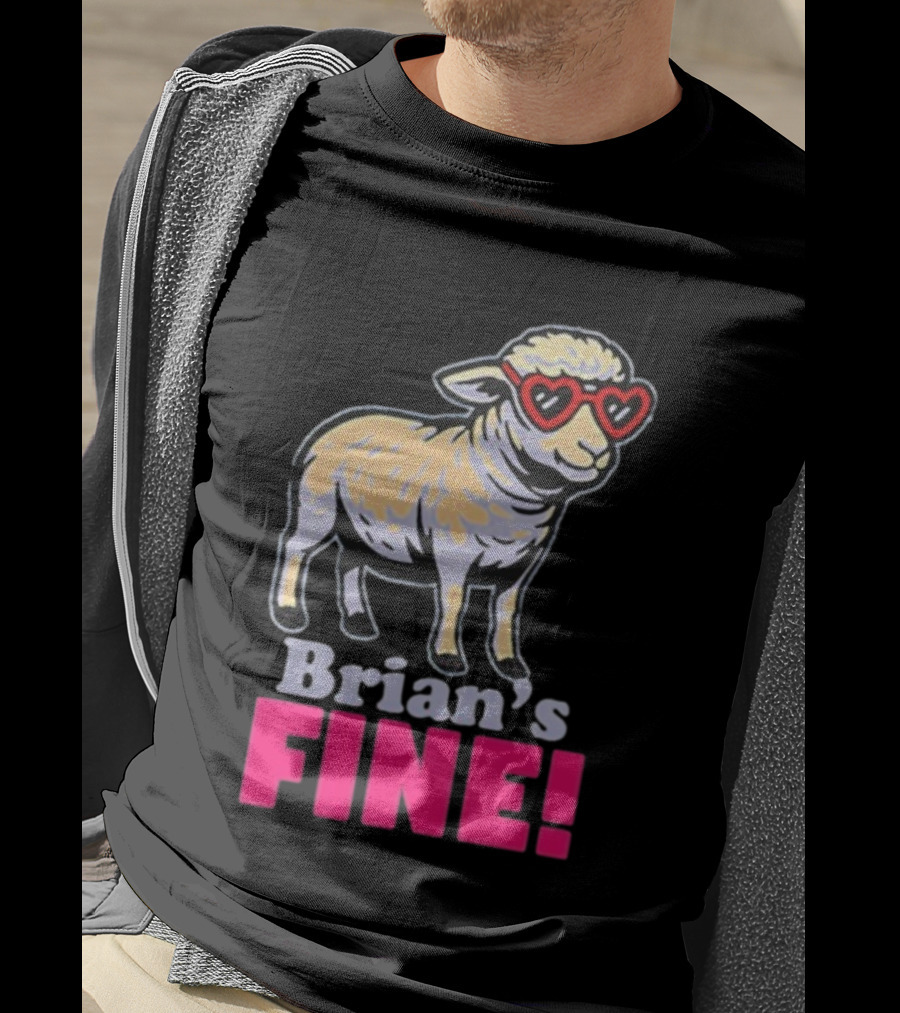 Mitchell Coombs Brian's Fine Lamb Heart Sunglasses T-Shirt