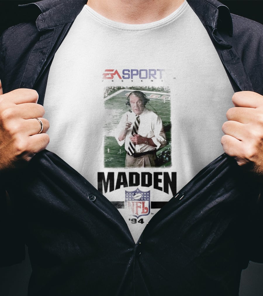 EA Sports Madden NFL 94 Retro Vintage Iconic Coach Video Game Merch T-Shirt
