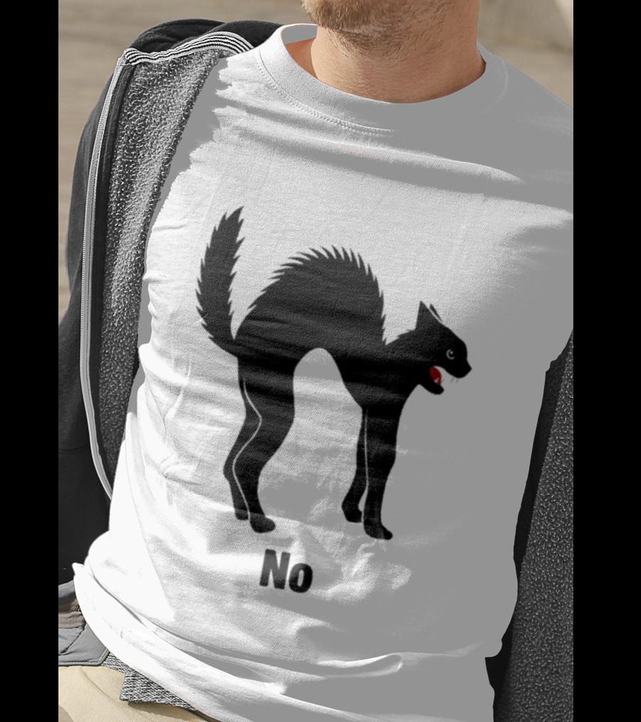 Jim’ll Paint It Black Cat No Red Tongue T-Shirt