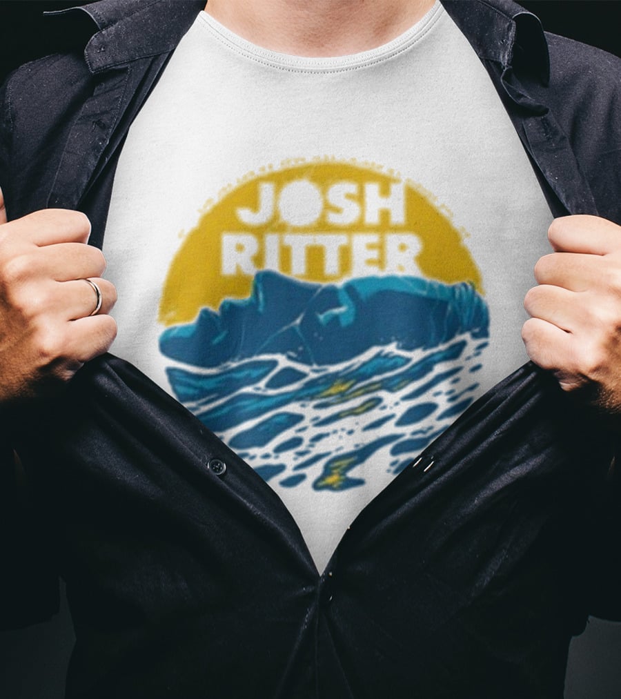 Josh Ritter Wild Ways Face Ocean Sunrise T-Shirt