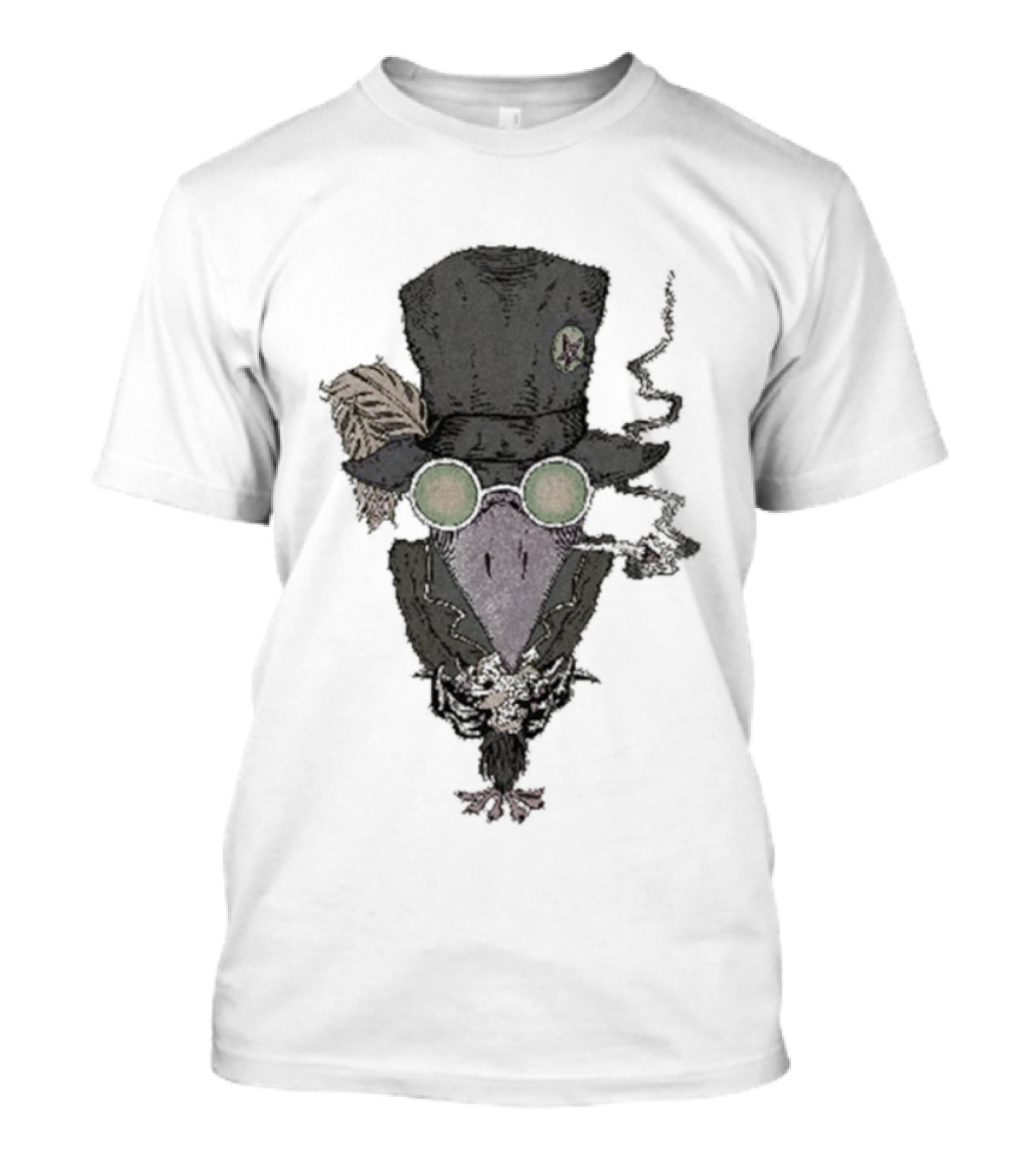 The Black Crowes Smoking Crow Vintage Aesthetic T-Shirt