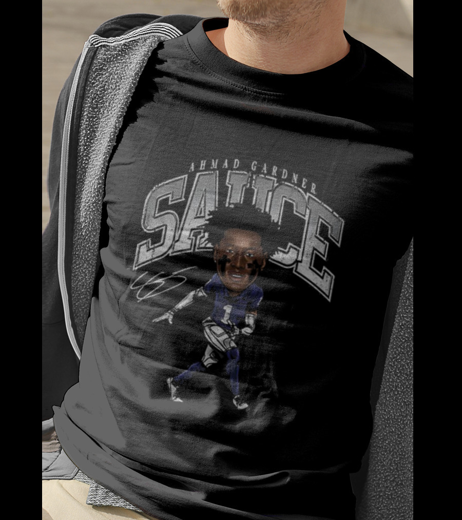 Ahmad Gardner Sauce Indianapolis Colts NFL Football Signature T-Shirt