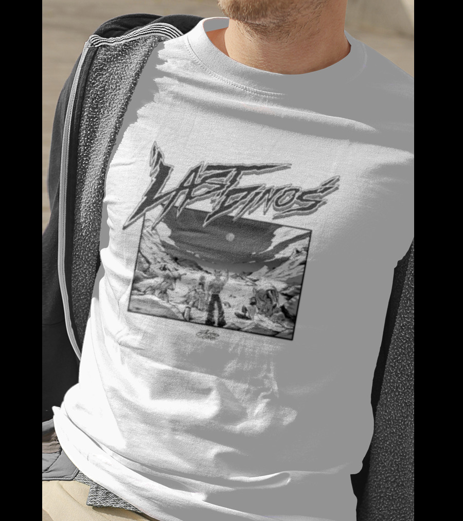 Last Dinosaurs Comic Black And White Retro Style T-Shirt