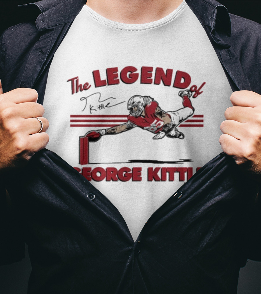 The Legend Of George Kittle Football Dive T-Shirt