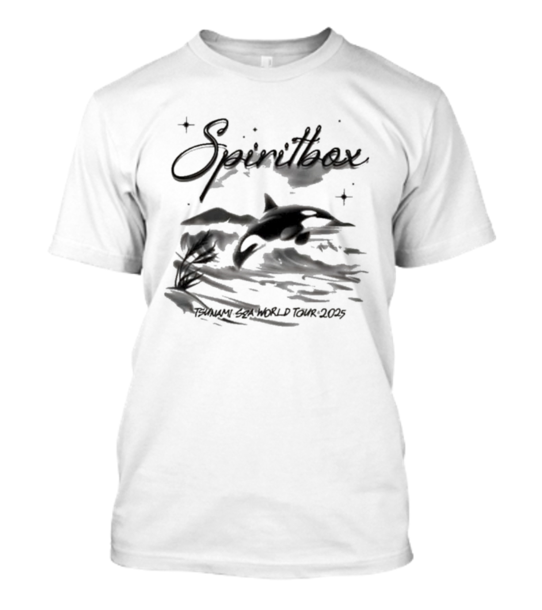 Spiritbox Tsunami Sea World Tour 2025 Orca Whale T-Shirt