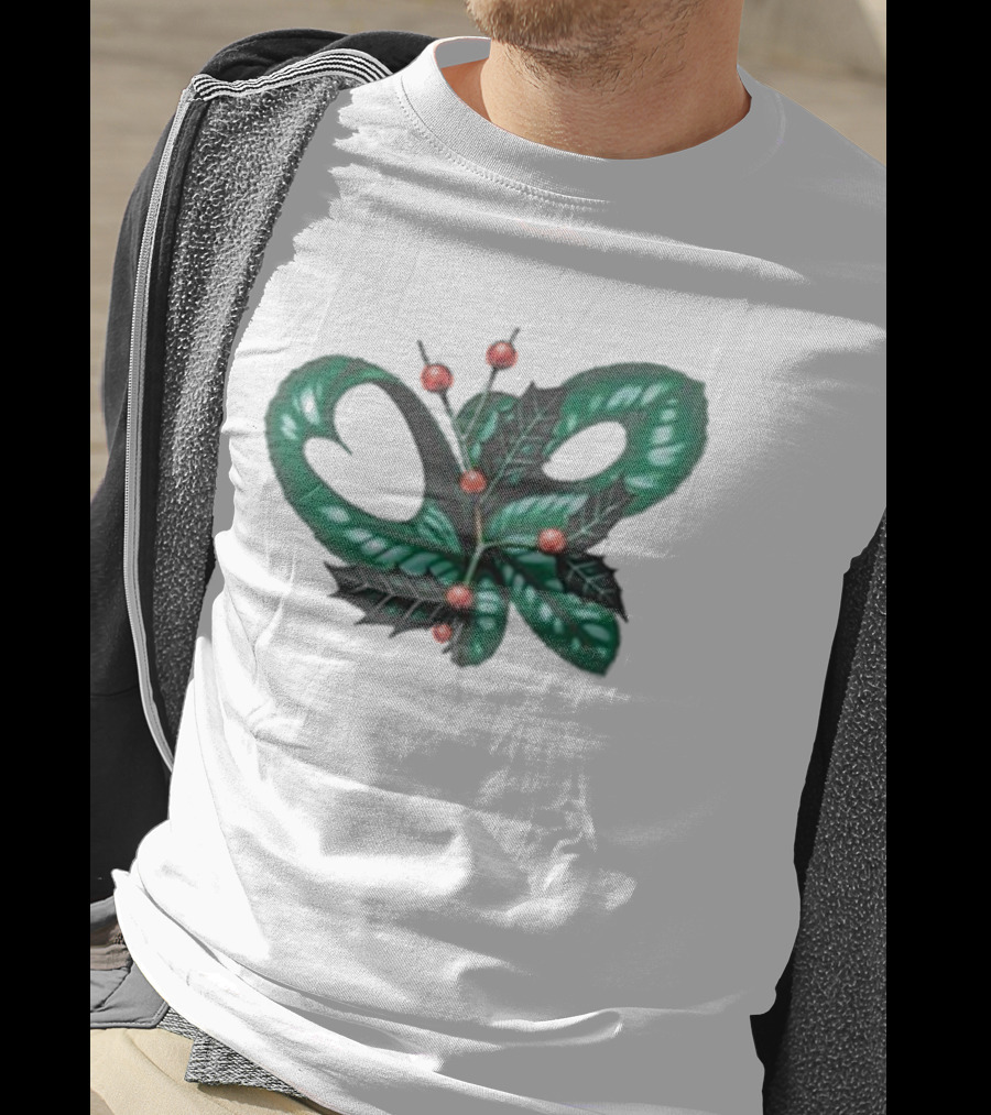 Olivia Rodrigo Holly Christmas Snake And Berries Holiday Theme T-Shirt