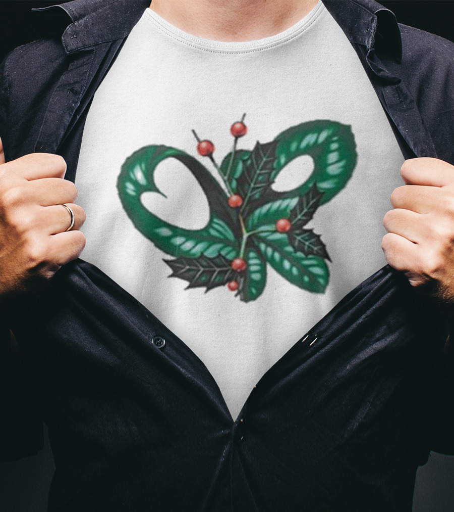 Olivia Rodrigo Holly Christmas Snake And Berries Holiday Theme T-Shirt