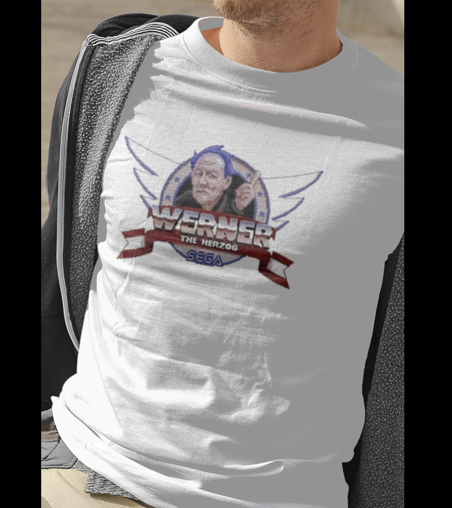 Werner The Herzog Sega Iconic Portrait Wings Retro Style T-Shirt