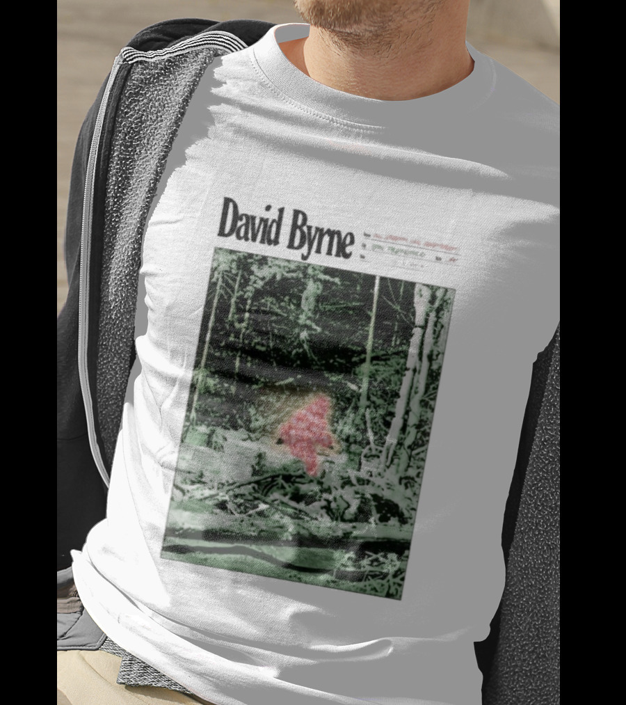 David Byrne Bill Graham Civic Auditorium San Francisco Nov 16-18 Forest Red Shape T-Shirt