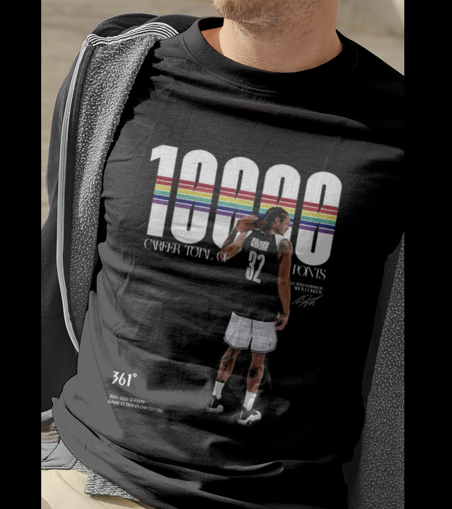 Aaron Gordon 10,000 Career Points 761 Signature T-Shirt