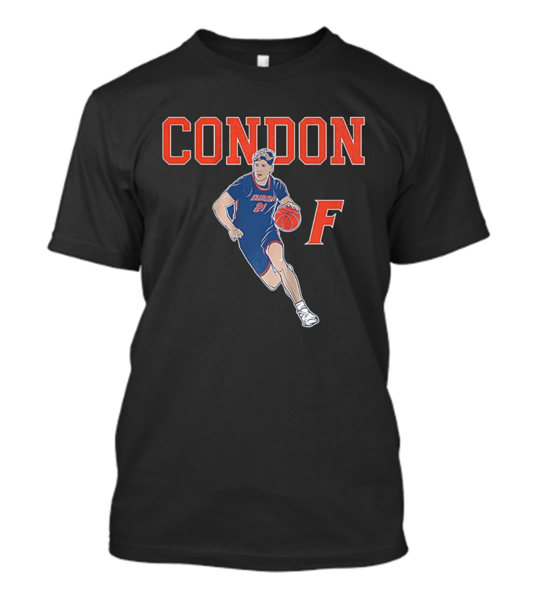 CONDON Florida Gators Basketball 21 F Player Pose T-Shirt